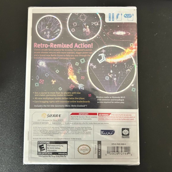 GEOMETRY WARS GALAXIES GAME FOR NINTENDO WII BRAND NEW - Picture 2 of 2